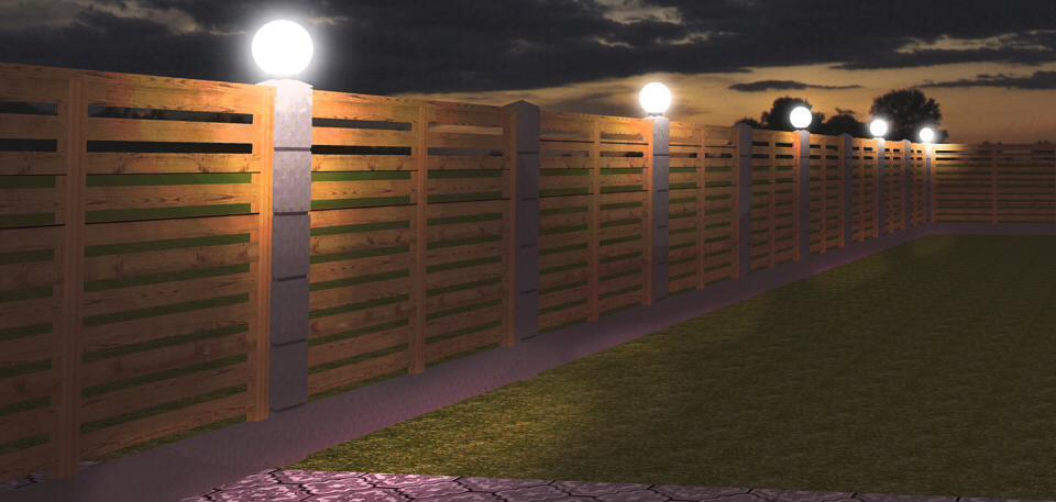 Освещение участка